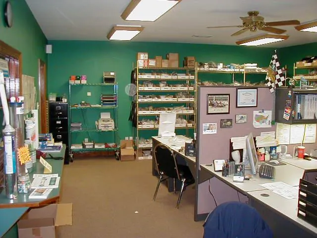Rear office and work area